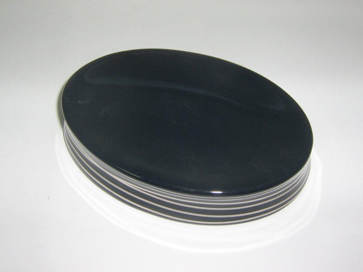 Portasapone diva antracite/argento