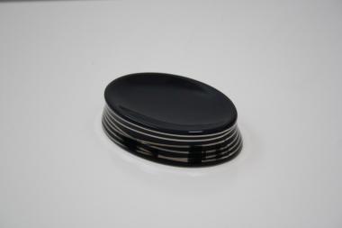 Portasapone diva antracite/argento