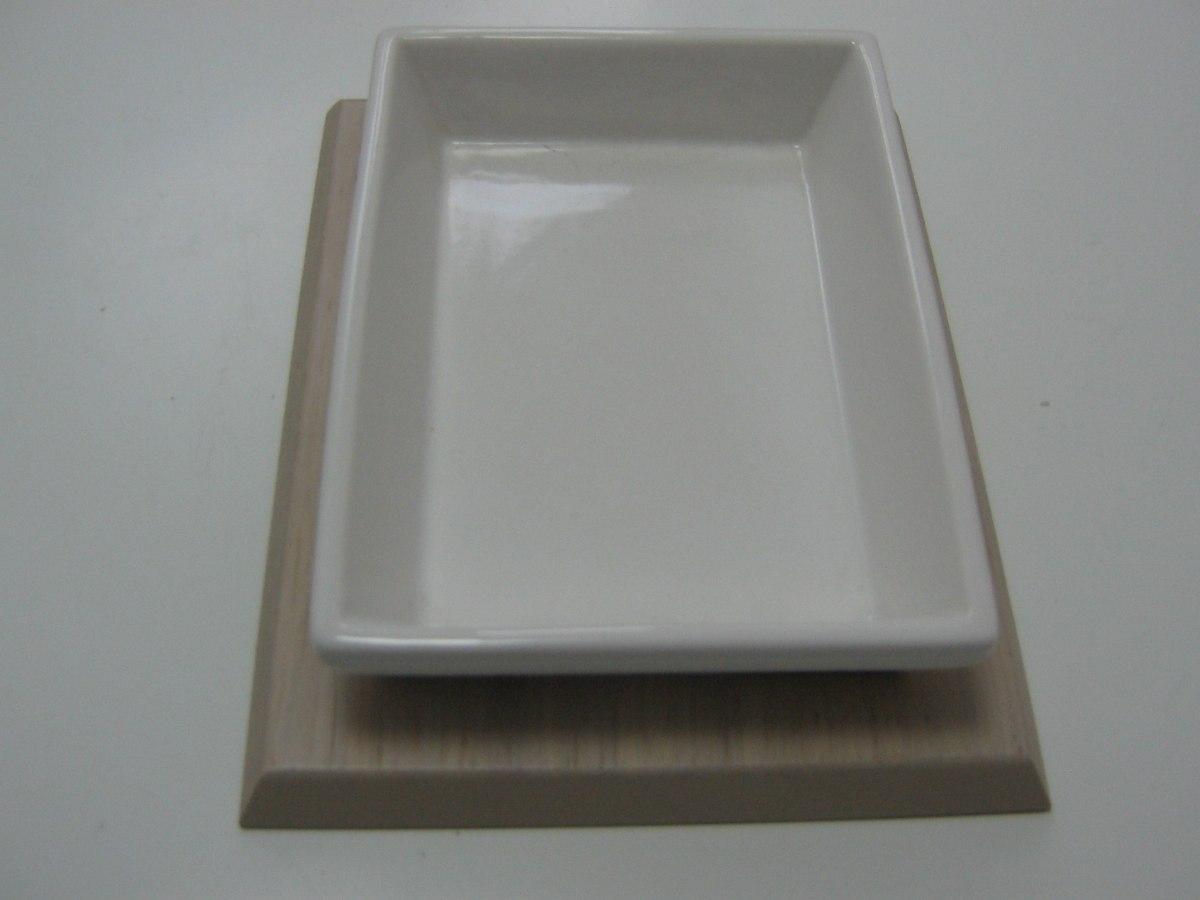 Portasapone kyoto bianco/rovere sbiancato