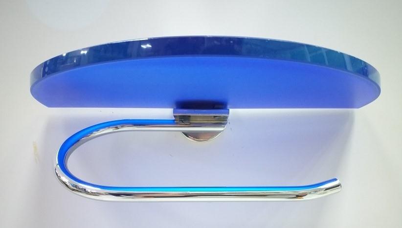 Portarotolo diva cromo/blu