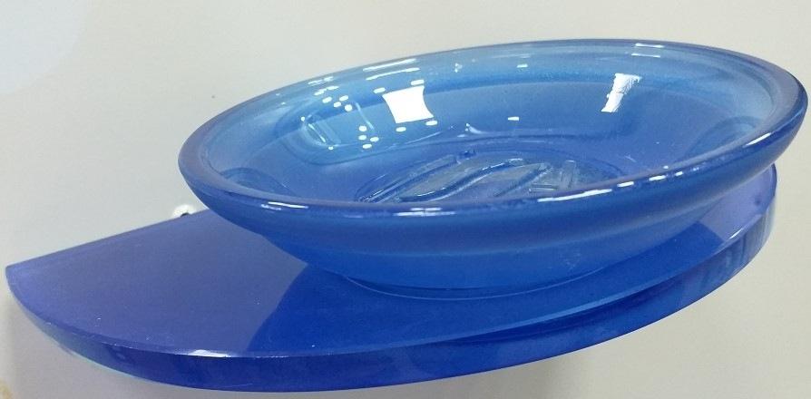 Portasapone diva cromo/blu