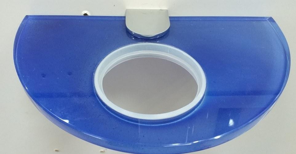 Portasapone diva cromo/blu