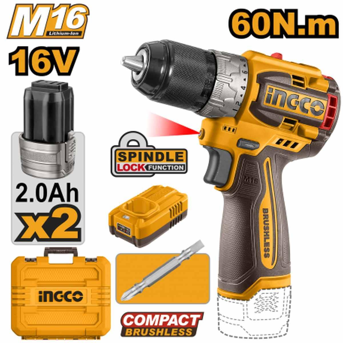 Trapano 60 n.m 2 batterie 16 v