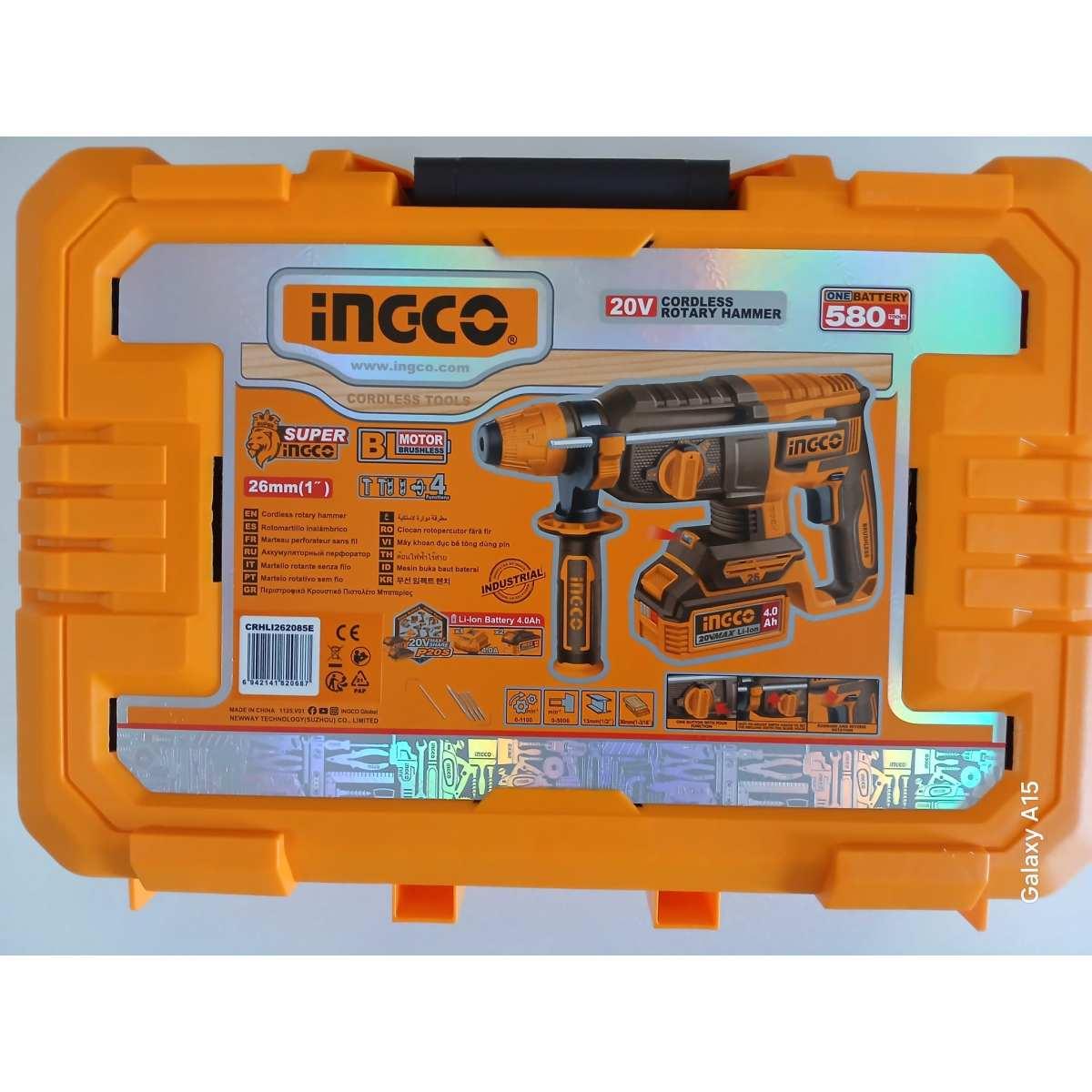 Tassellatore 2 batterie 20v 26mm 4 funzioni