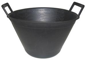 Cardarella in plastica nera 2 manici