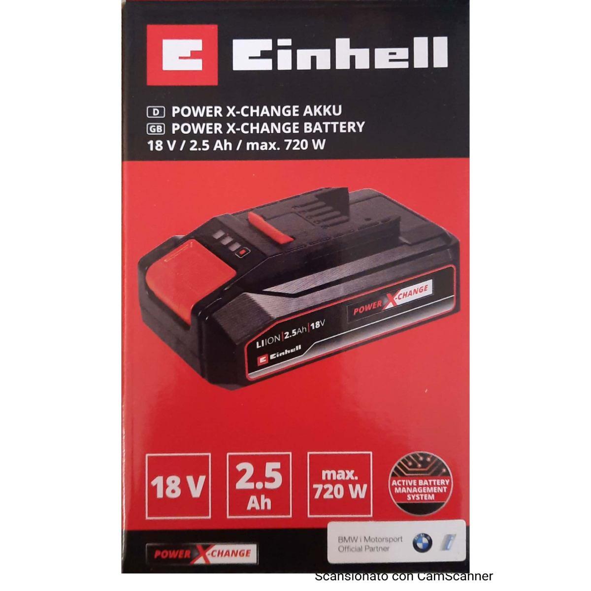 2.5 ah power x-change starter kit + batteria 2.5 ah