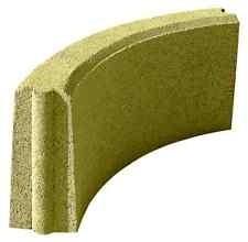 Curva in cemento giallo h22