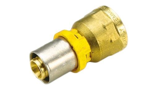 Raccordo dritto gas multistrato  16 f pressare