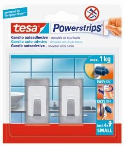 Tesa powerstrips ganci metallo pz 2