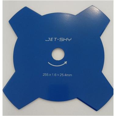 Disco p/decespugliatore 4 denti 255x25,4x1,6