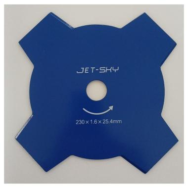Disco p/decespugliatore 4 denti 230x25,4x1,6