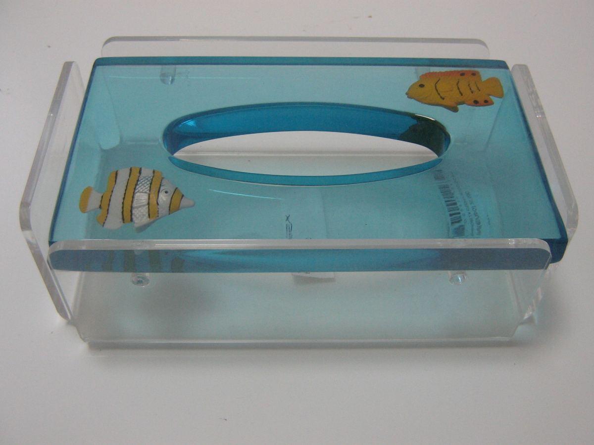 Porta kleenex pesciolini blu