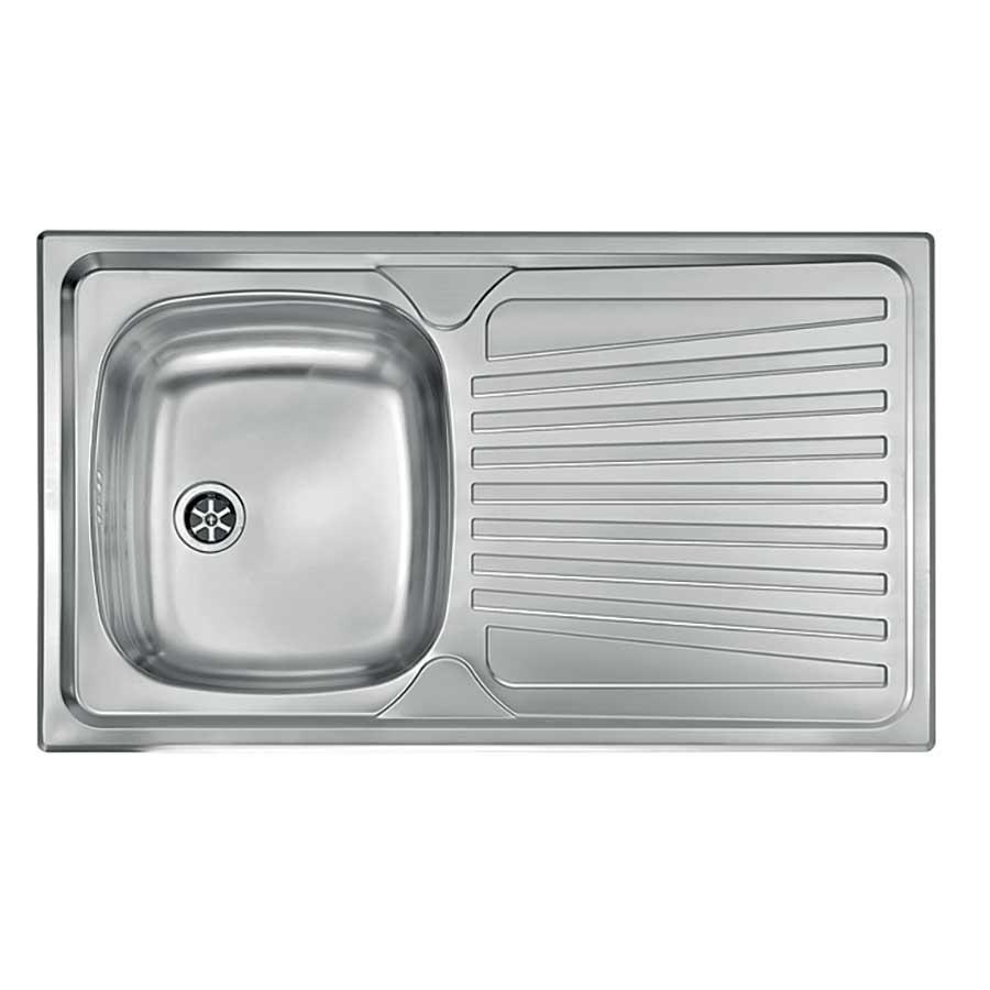Lavello acciaio blanco 1 vasca dx cm 86x50