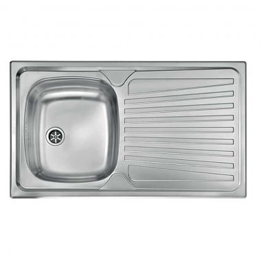 Lavello acciaio blanco 1 vasca dx cm 86x50