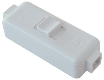 Interruttore passafilo bianco