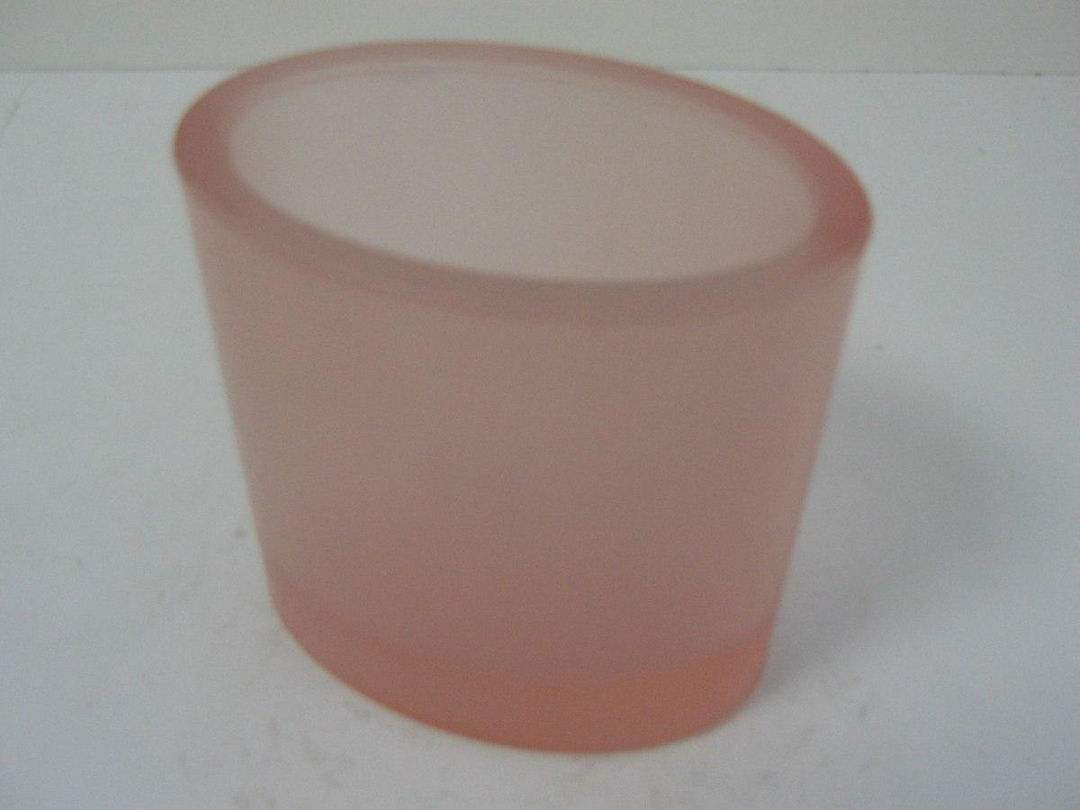 Portaspazzolini ellisse rosa