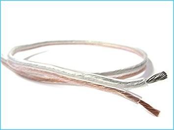 Cavo audio trasparente 2x0,75 mmq