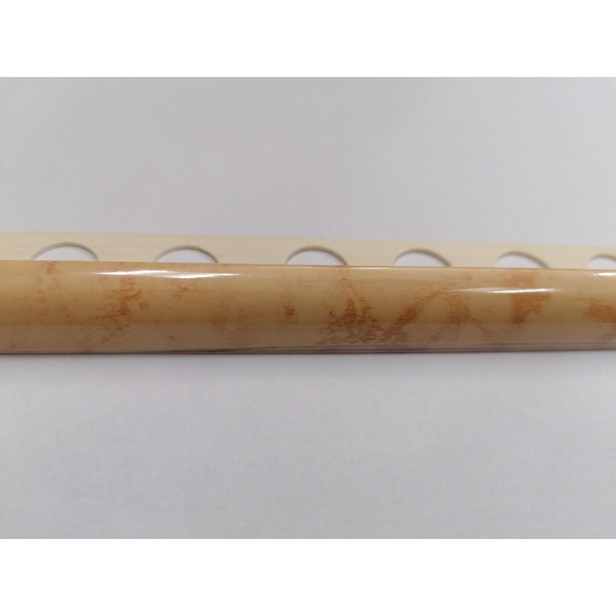 Jolly tondo mm 8x2,60 mt crema scuro marmorizzato
