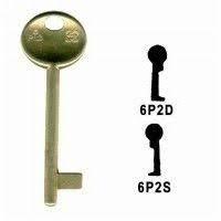 Chiave ottone 6p2s-20p