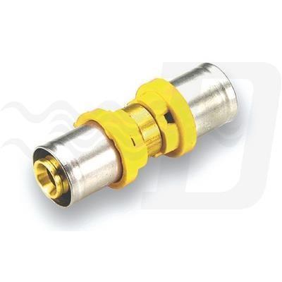 Raccordo dritto gas multistrato doppio Ø 16 pressare