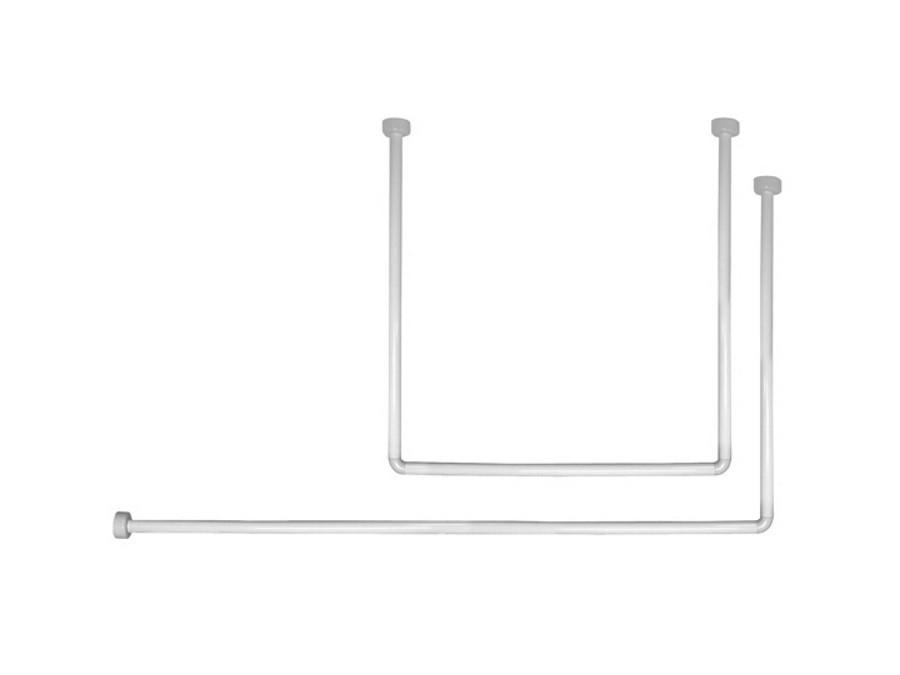 Asta  alluminio angolare universale bianca Ø 25x80 cm