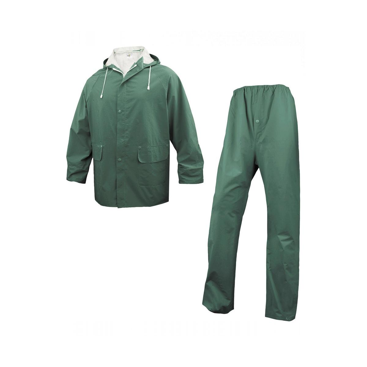Impermeabile verde 2 pz tg xl