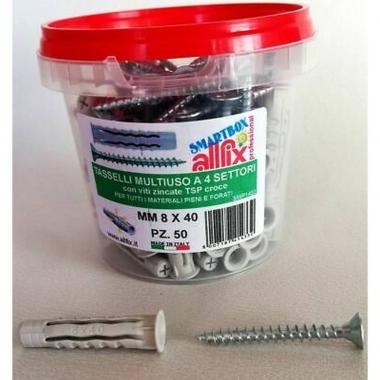 Tassello c/vite f4 8x40 mm pz 50