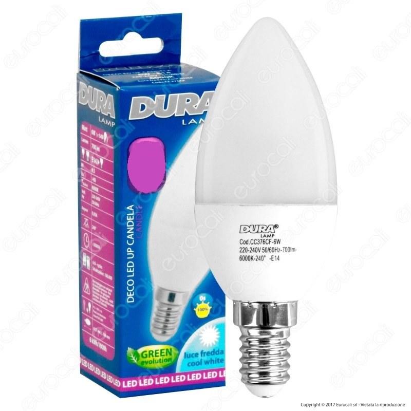 Lampada candela 5,3 w e 14 luce 6000k