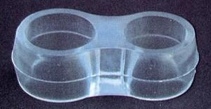 Fermaporta doppio anello gomma