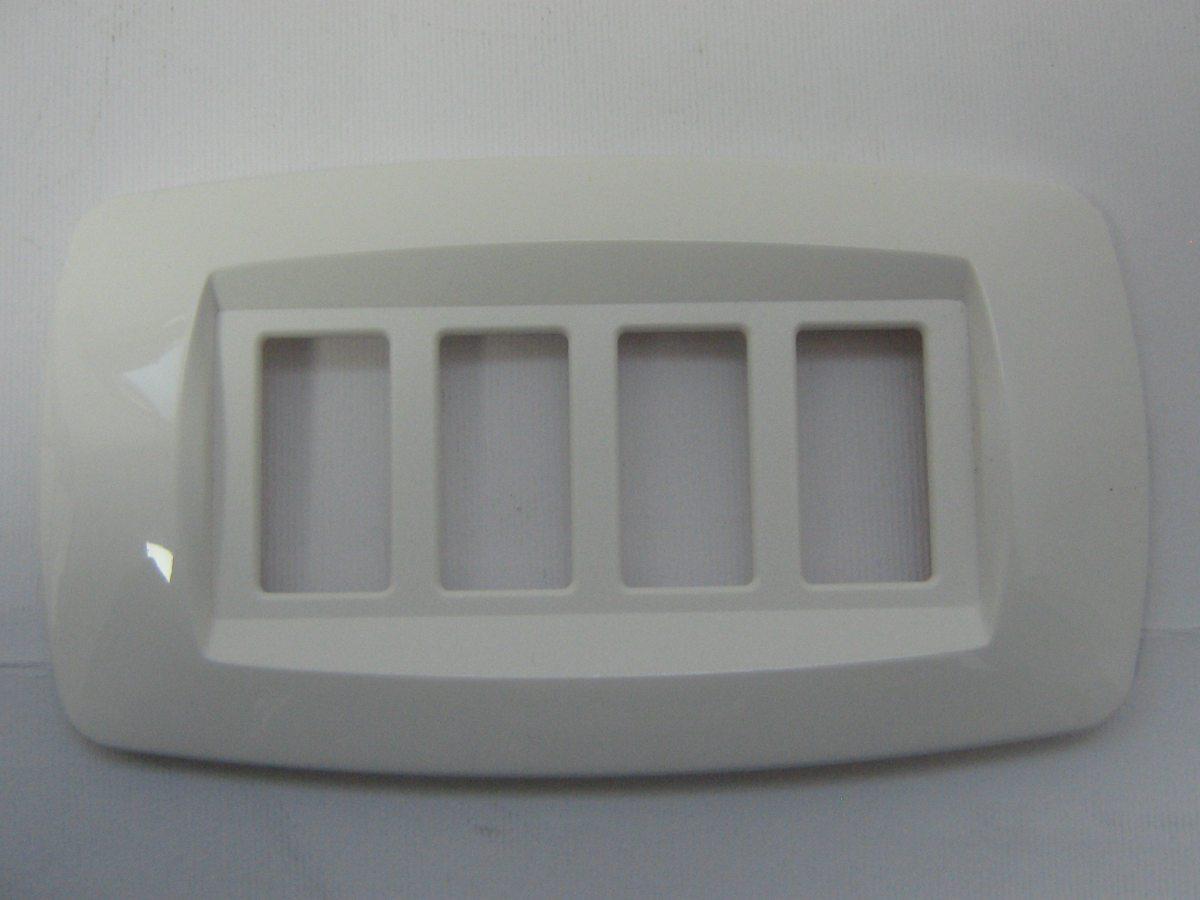 Placca 4p bianca master