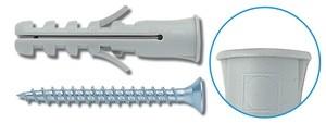 Tassello c/vite cb Ø 6x30 mm pz 10