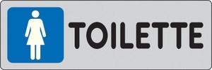 Etichetta toilette donne mm 150x50