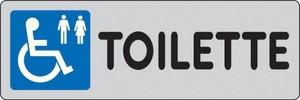 Etichetta toilette invalidi mm 150x50