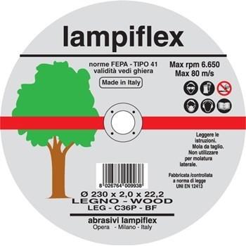 Disco flex legno lampiflex Ø 230x2,0