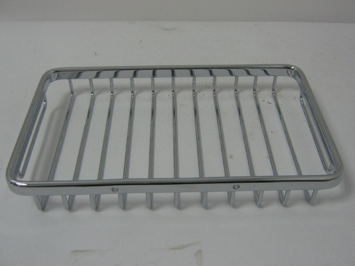 Griglia p/spugna rettangolare cromo cm 24x15