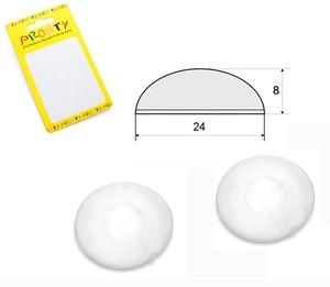 Paracolpi a mezzaluna mm 24x8 pz 6