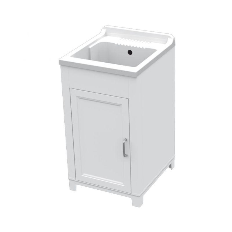 Lavatoio resina bianco cm 45x50