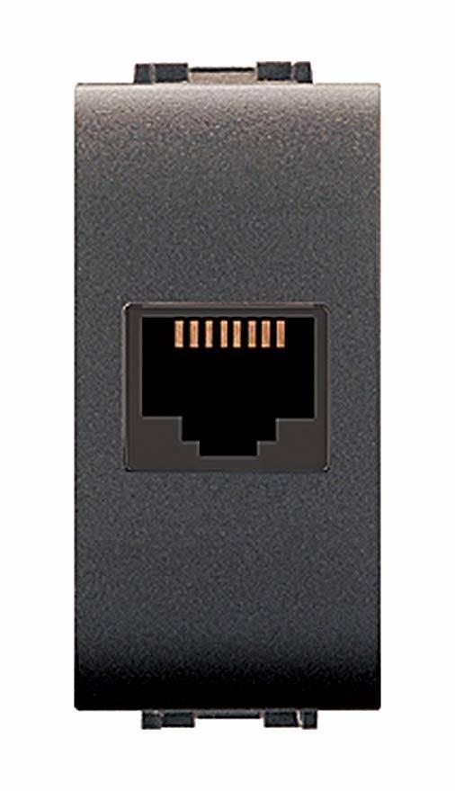 Presa lan plug nera ec