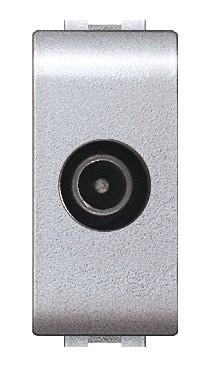 Presa coassiale tv nera ec