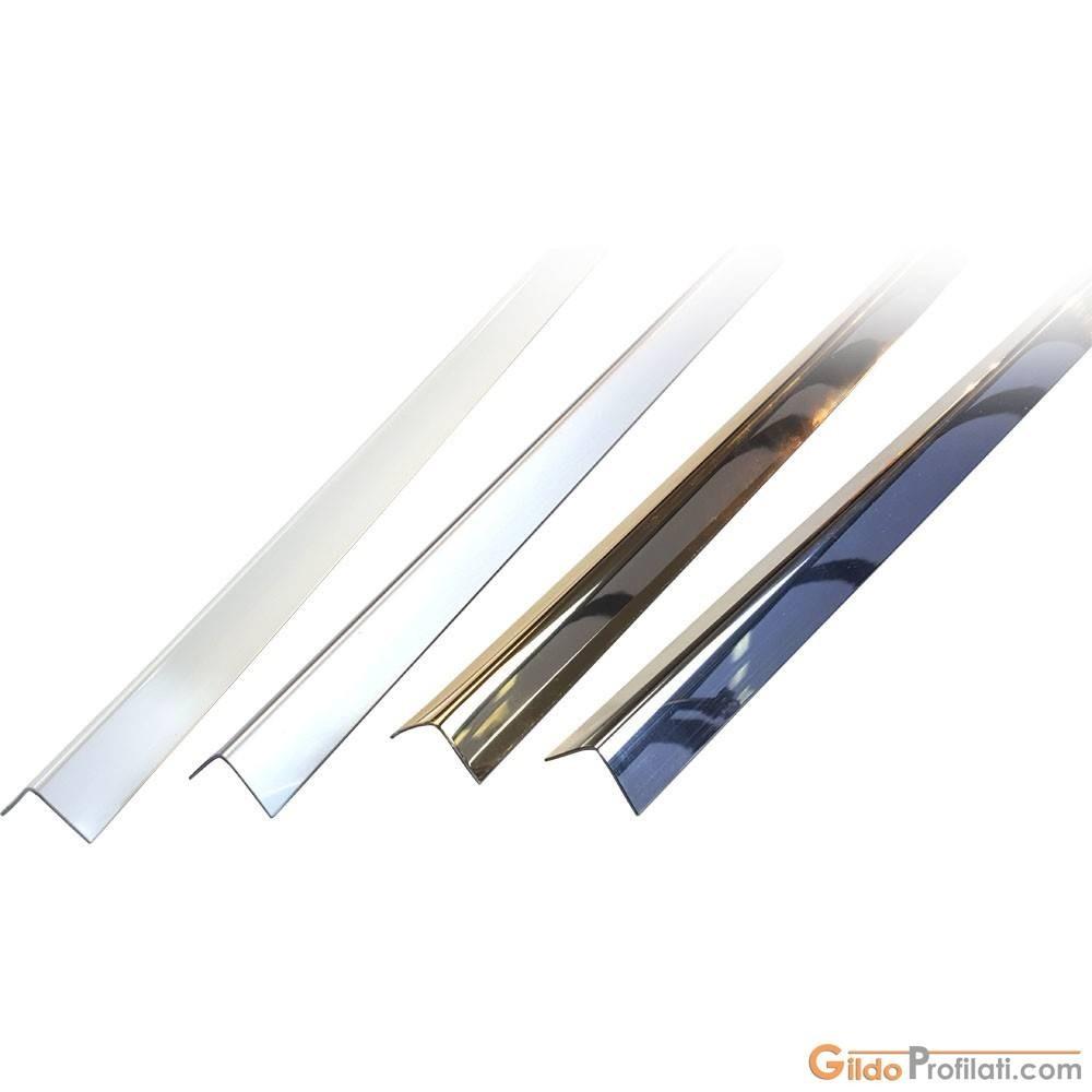 Paraspigolo liscio cromo mm 10x10 mt2