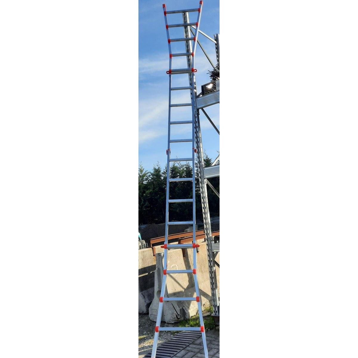 Scala telescopico alluminio 5+5 h 4,98 mt