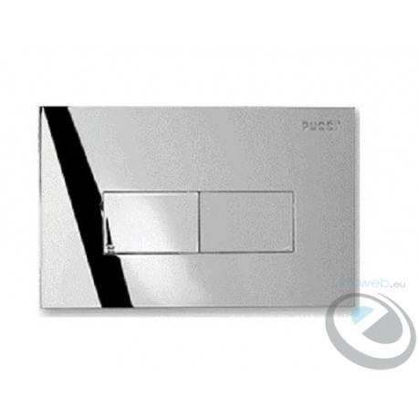Placca pucci eco slim 2 tasti cromo