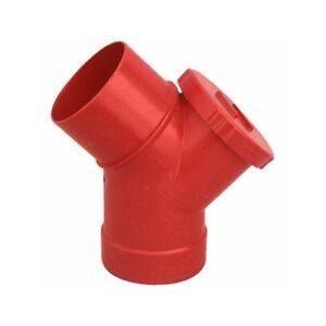 Curva 45 arancio Ø 100 c/tappo sx