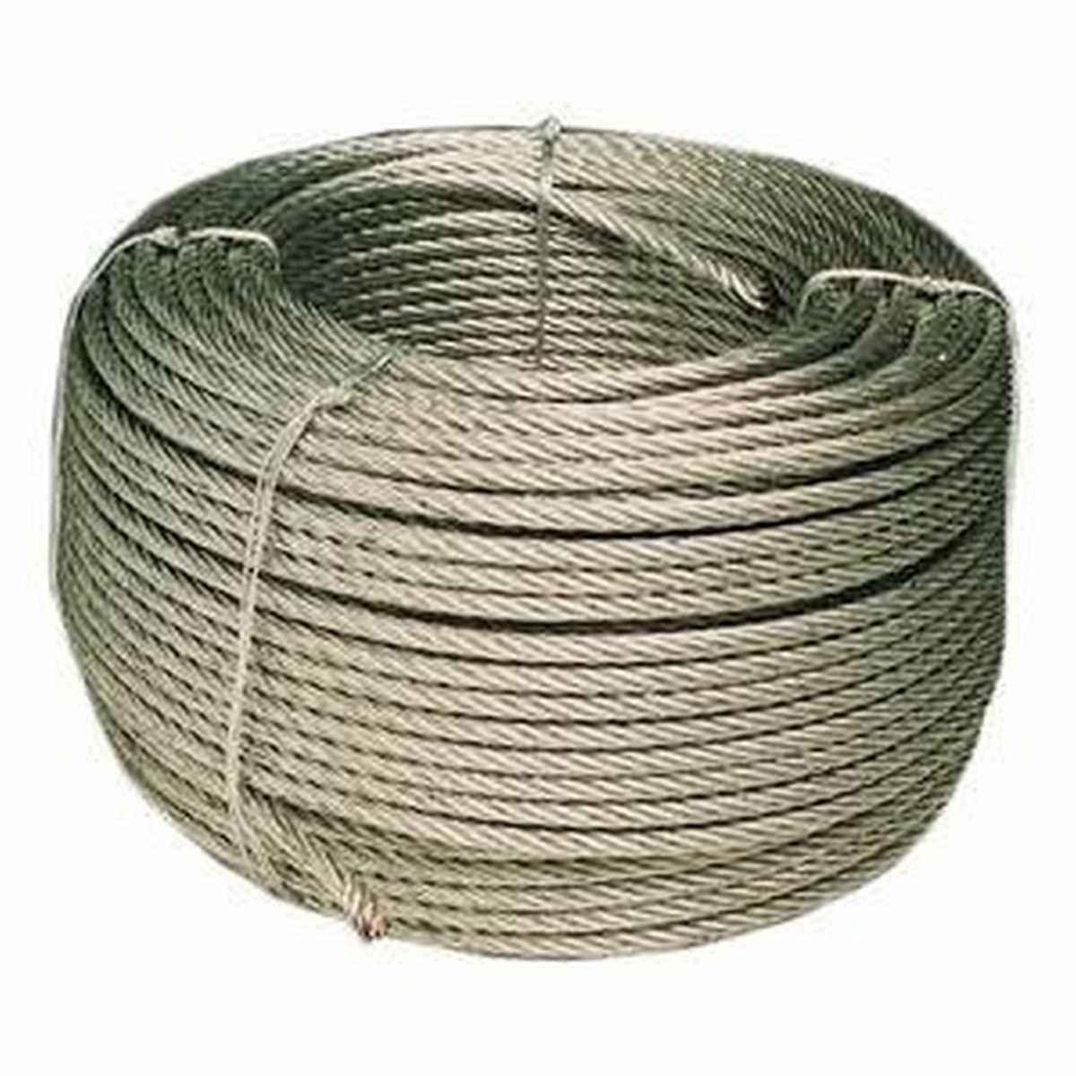 Cavetto acciaio 42f mm 6 mt 25