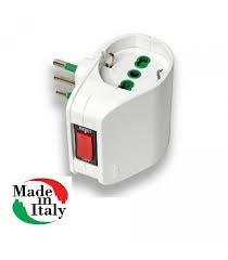 Adattatore triplo 2 posti verticale