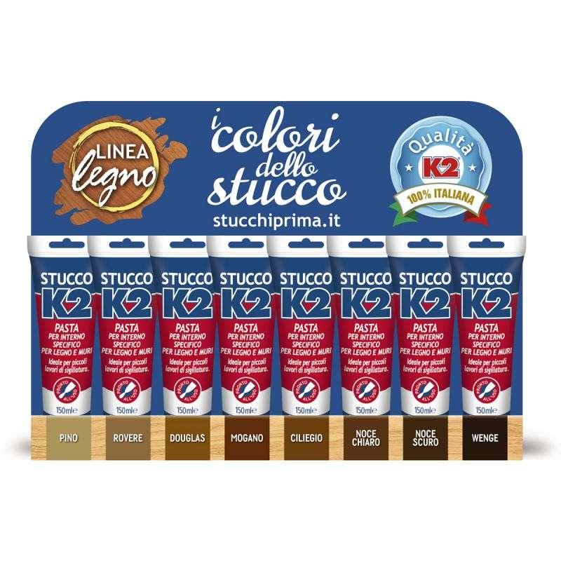 Stucco fibrato per legno rovere k2k gr 150