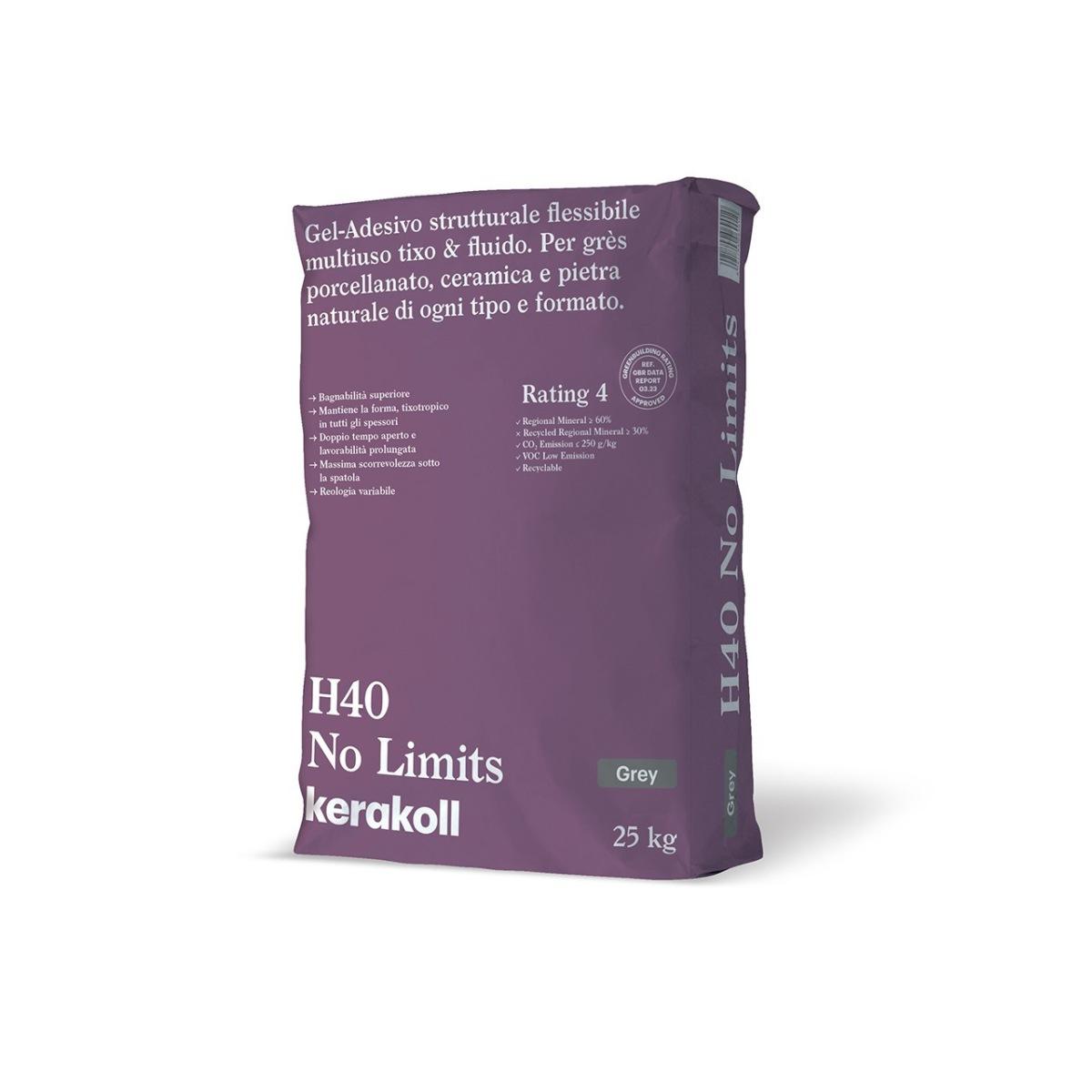 H40 no limits grigio kg 25