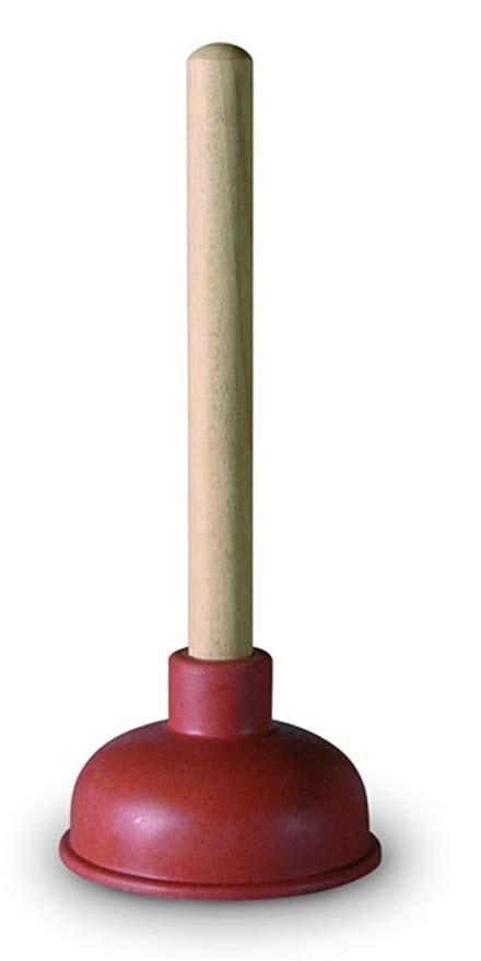 Sturalavandino gomma c/manico in legno mm 150 prof.