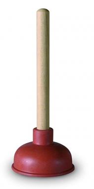 Sturalavandino gomma c/manico in legno mm 150 prof.