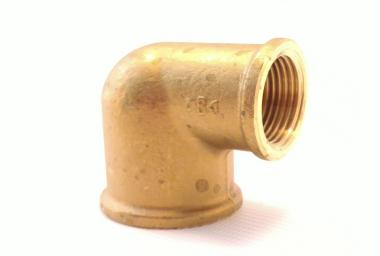 RACCORDO 90 OTTONE GIALLO 1" FF
